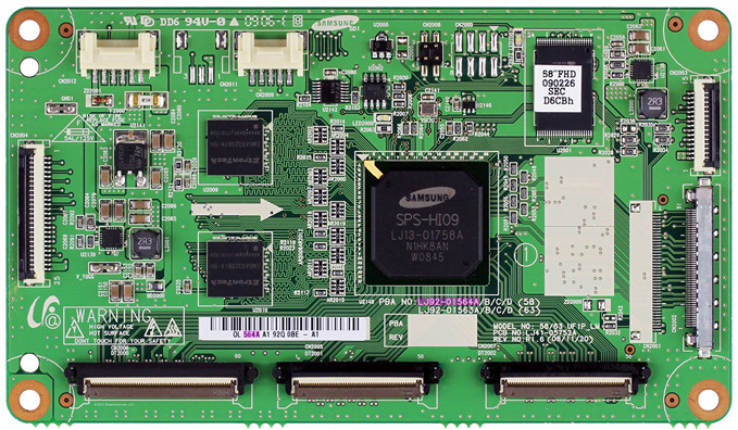 Samsung BN96-09761A (LJ92-01564A) Main Logic CTRL Board tested - zum Schließen ins Bild klicken